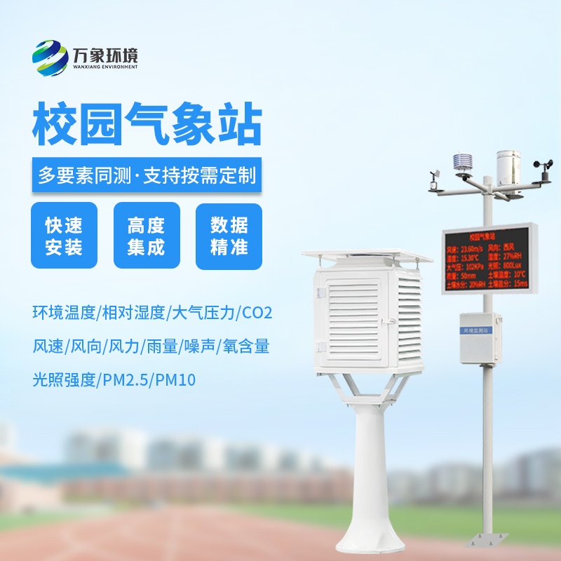 The purpose of building campus automatic weather station