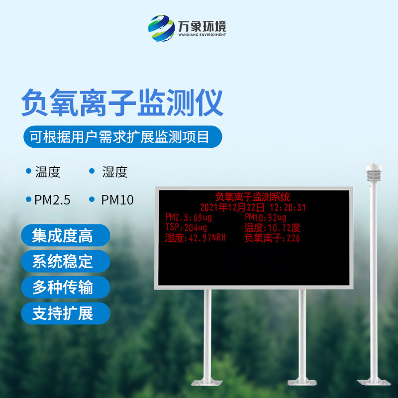 Intelligent monitoring, fresh breathing: the scientific and technological power of the negative oxygen ion monitoring system in scenic spots